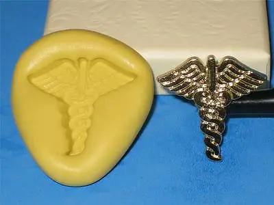 Medical Caduceus Silicone Push Mold A131 For Cake Pop Resin Fondant Chocolate  • $2.35