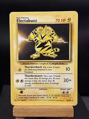 Pokemon Card Electabuzz 20/102 Base Set Rare Light Play • £5.99