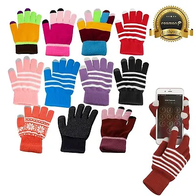 Fosmon Men Women Winter Touch Screen Gloves Unisex Knit Mitten Warm Gloves • $5.99