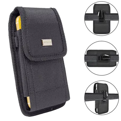 For ZTE Blade A3 Prime Rugged Tactical Belt Clip Holster Pouch Nylon Case Cover • $11.99