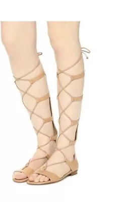 Michael Kors Gladiator Sandals Size 8.5 M ￼Caramel Leather • $29.99