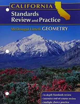 Holt McDougal Larson Geometry: Standards Review And Practice (Student) G - GOOD • $7.60