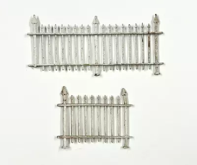 Dollhouse Miniature Metal Picket Fence  1:12 White Vintage • $8.95