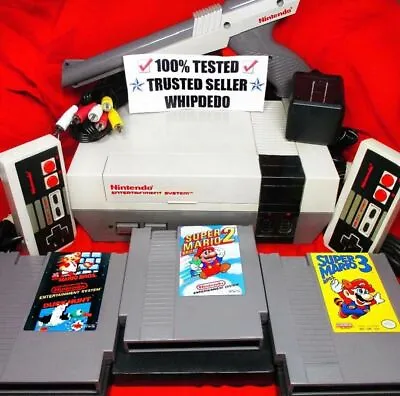 NES/Nintendo System Original Console W Super Mario 1 2 3! 100% TESTED! COMPLETE! • $289.95