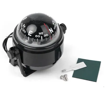 Pivoting Sea Boat Compass Mount Braket For Boat Caravan Truck Car Navigation Blk • $20.67