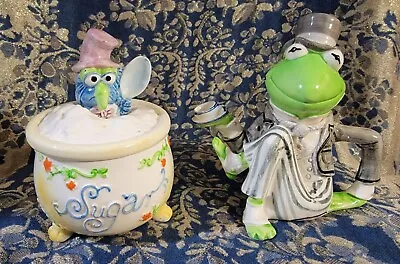 Sigma Kermit Creamer Gonzo Sugar Bowl (Miss Piggy Tea Set)- BROKEN KERMIT HEAD - • $42