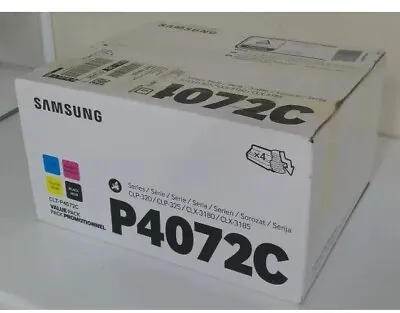 Genuine Samsung CLT-P4072C CLP320N CLP325W CLX3185 4Color 4072 Toner Cartridges • £119
