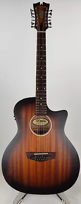 D'Angelico Premier Fulton LS 12-string A-E Guitar - Aged Mahogany - Neck Cracks • $112.50