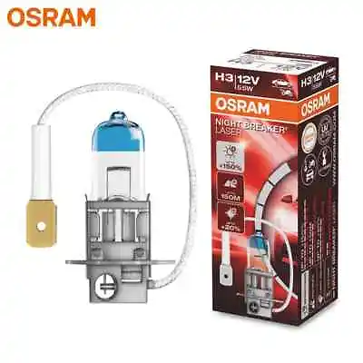 OSRAM Night Breaker Laser H3 Halogen Lamps 12V 55W Auto Fog Bulb Germany 64151NL • $15.94