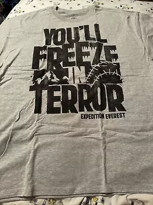 Disney World Animal Kingdom Expedition Everest Yeti Adult 2XL XXL Shirt Terror • $50