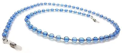 New Beaded Glasses Neck Chain Lanyard Safety Cord Strap Specs Sky Blue • £3.99