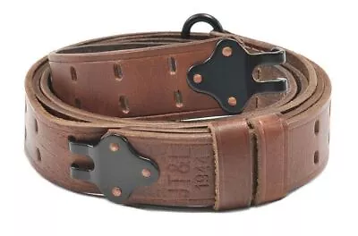 M1907 LEATHER RIFLE SLING Dated 1944 M1 GARAND SPRINGFIELD Drum Dyed Leather • $28.99