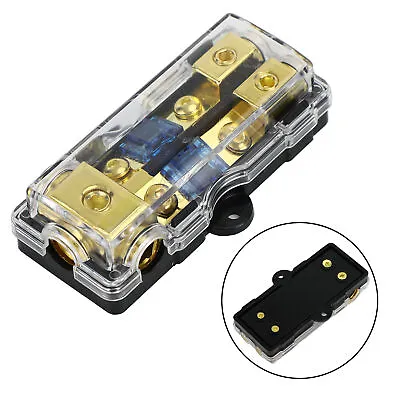 2 Way Car Mini ANL Blade Fuse Holder Stereo Audio 0 4 8 Gauge Distribution Block • $16.99