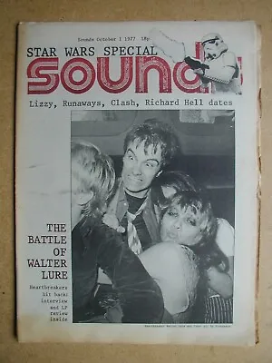 Sounds. October 1 1977. Heartbreakers Star Wars MC5 Peter Gabriel Etc • £11.99