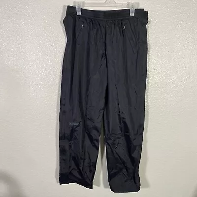 Marmot Pants Mens Large Short Black Rain Waterproof Outdoor Hiking Precip Eco • $34.99
