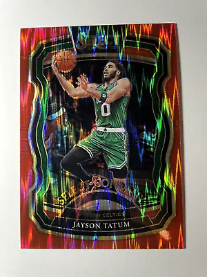2020-21 Panini Select NBA Red Flash Select Company Jayson Tatum Celtics Card • £4.99