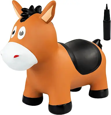 Inflatable Bouncing Horse Hopper - Jumping Bouncy Hopping Toy Gift For Kids • $38.31