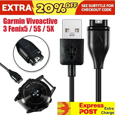 USB Charger Charging Cable For Garmin Forerunner 935 Approach X10 X40 Vivosport • $7.95