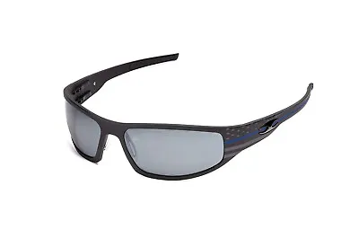 Bagger Transition Mirror Lens Sunglasses With Thin Blue Line Frame • $310.95