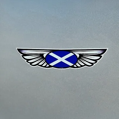 Scotland Scottish Saltire Flag Wing Vinyl Sticker Decal For Car Van 130x30mm • £2.59