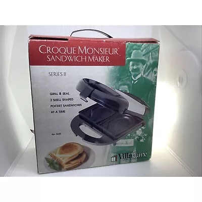 VillaWare Croque Monsieur Sandwich Maker Grill NOB Electric Grill Seal Series II • $79