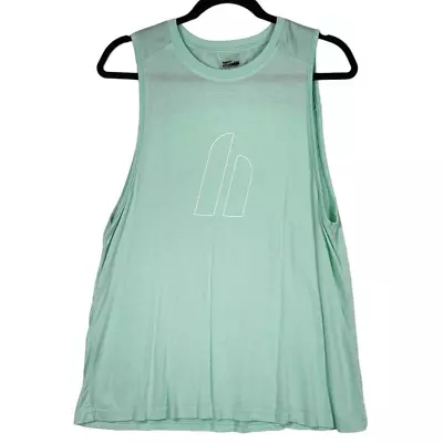 HyprMV Shirt Womens Size Large Muscle Style Tank Pale Green  H  Logo • $11.56
