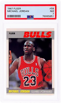 1987 Fleer #59 Michael Jordan PSA 7 • $288