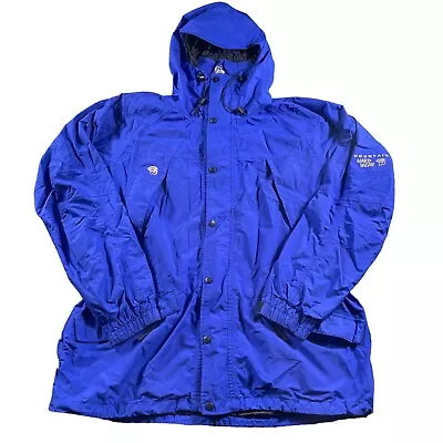 Mountain Hardwear Exposure II Conduit Waterproof Parka Hooded Blue Mens Sz XL • $63.74