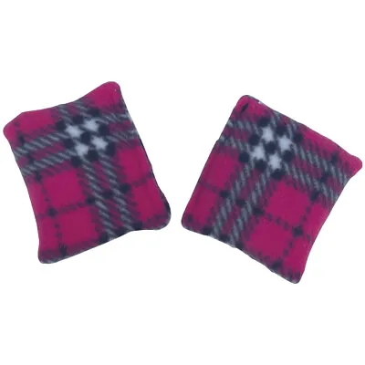 Amazing Health Unscented Microwave Hand Warmers - One Pair (Cerise Check) • £7.95