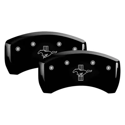 For Ford Mustang 06-14 Gloss Black Rear Caliper Covers W Bar & Pony Engraving • $185