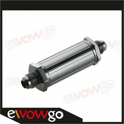 Billet Aluminum Alloy AN-6 AN6 6AN Magnetic Fuel Filter 30 Micron Black Anodized • $8.91