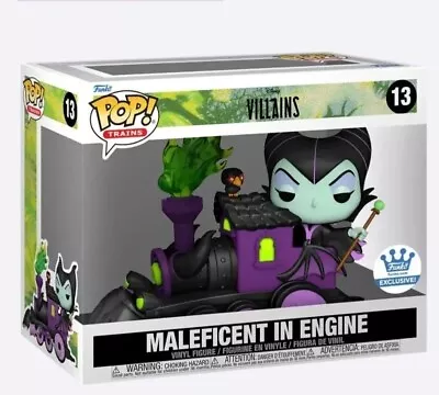 Funko Pop Trains Disney Villain MALEFICENT IN ENGINE Funko Shop Exclusive  • $40