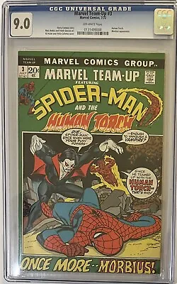 Marvel Team-Up #3 1972 CGC 9.0 VF/NM - 3rd Morbius Appearance Vs Spider-Man • $175