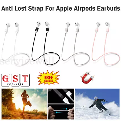 $5.97 • Buy Anti Lost Strap String Rope Silicone Holder Cable Cord For Airpods Pro 3 Earbuds