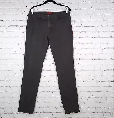 Tripp NYC Pants Mens 34 Black Tapered Slim Fit Stretch Chino Pants Logo • $49.88