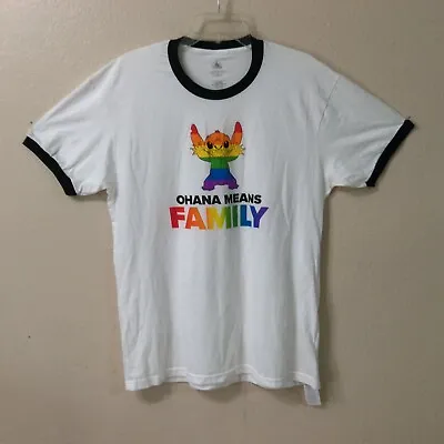 Disney Pride Clothing LGBT Stitch ‘Ohana Means Family  T-Shirt Size XL F085 • $16.98