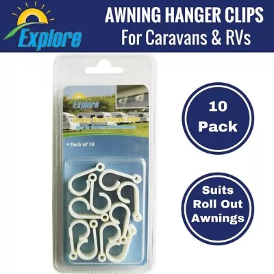 Explore Caravan Awning Hanger Clips Hooks For Sail Track On Motorhome RV TTH02 • $17.95