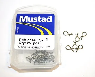 Mustad Quick Change Snap Hook/clips - Game - Fly Fishing Trout Salmon Pike Flies • $4.34