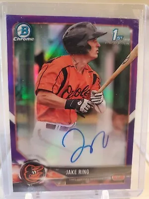 JAKE RING 2018 Bowman Chrome #CPA-JRI Auto Autograph Purple Card Rookie RC #/250 • $9.99