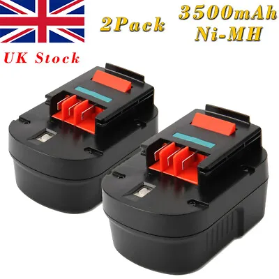 £29.91 • Buy 2x Battery For Black Decker 12V 3500mAH Ni-MH A12 A1712 FSB12 HPB12 EPC12 XD1200