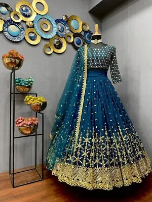 Lehenga Choli Wedding Wear With New Heavy Work Georgette Indian Pakistani Look • $36