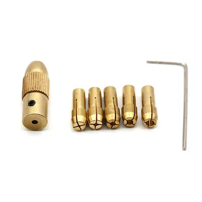 7Pcs Micro Electr Ic Drill Self-tightening Drill Chuck Brass For Tool Rotary • $5.19