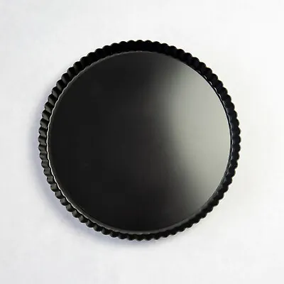 Set Of 2 Loose Base Fluted Fruit Flan Pie Quiche Tart Tins 28cm Oven Dish Trays • £15.19