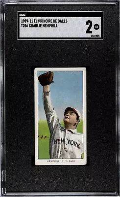 1909-11 T206 Charlie Hemphill El Principe De Gales SGC 2 GD New York TOUGH CARD • $424.99