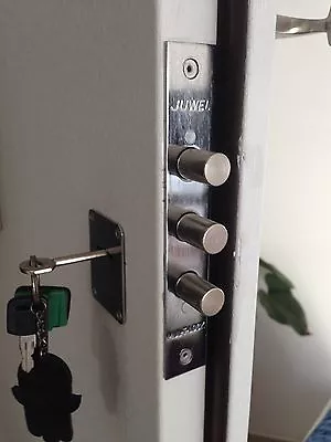 Mul T Lock Deadbolt Door Lock 3 Bolts High Security Safe Keys New Model+Strike! • $149.90