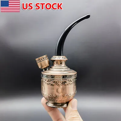 5.3  Portable Water Filter Pipe Mini Hookah Shisha Metal Smoking Pipes Gift Box • $8.99