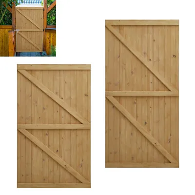 6FT Metal/Wooden Garden Gate Pedestrian Side Gate Easy Install Tall & Wide Gates • £72.99