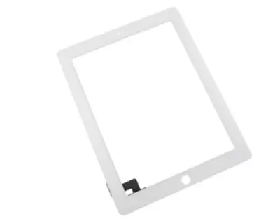 Front Touch Screen Digitizer Glass For IPad 2 A1395 A1396 A1397 White + Adhesive • £9.99