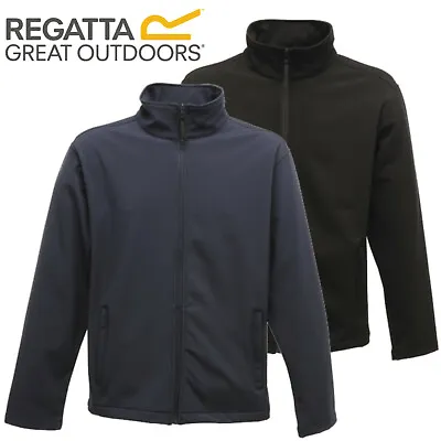 Regatta Mens Soft Shell Windproof Water Repellent Jacket Coat • £19.95