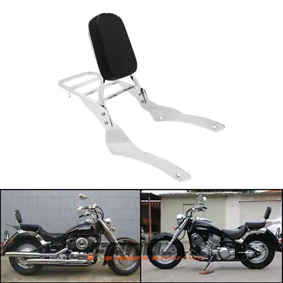 $252.30 • Buy Passenger Backrest Sissy Bar Luggage Rack For Yamaha Drag V Star XVS650 Classic